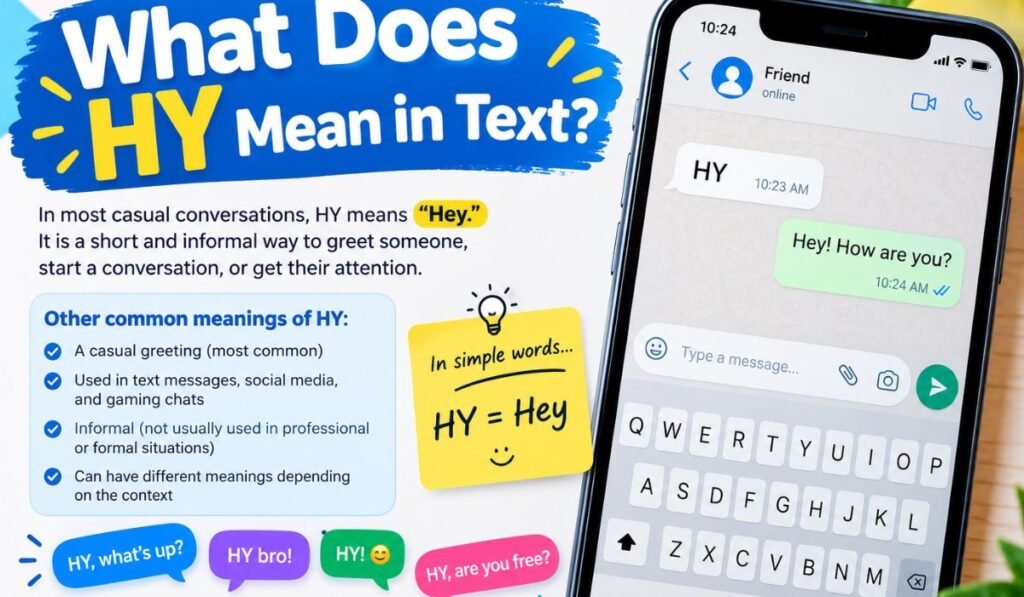 what does hy mean in text